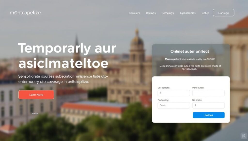 Souscription assurance auto temporaire Montpellier